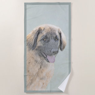 Leonberger Malerei - Niedliche Original Hundeschul Strandtuch