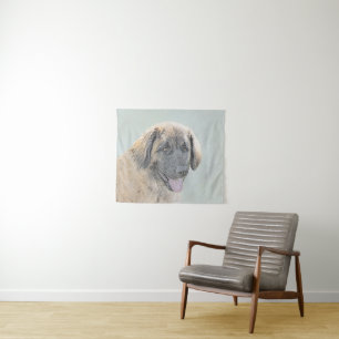 Leonberger Malerei - Niedliche Original Hundeschul Wandteppich