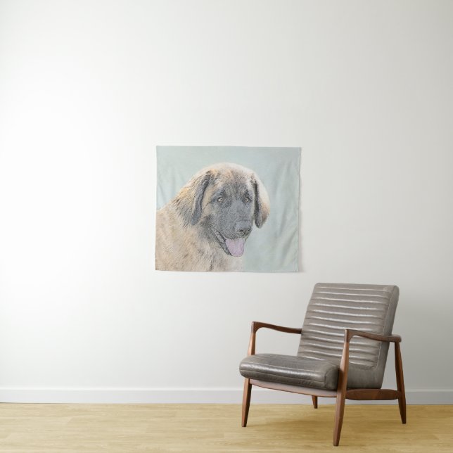 Leonberger Malerei - Niedliche Original Hundeschul Wandteppich (Beispiel (Horizontal))