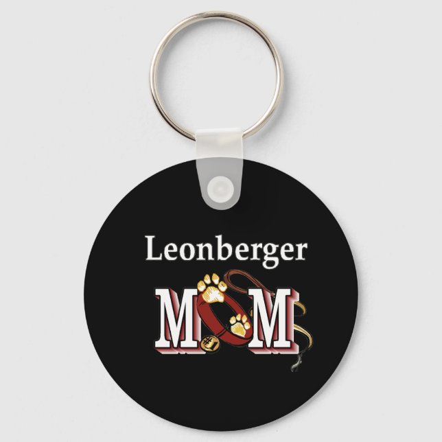 Leonberger MAMA Gips Schlüsselanhänger (Vorderseite)