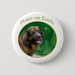 Leonberger Peace Button