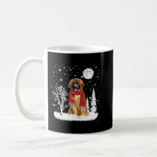Leonberger unter Mondlicht Schnee Weihnachten Paja Kaffeetasse