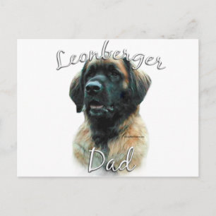 Leonberger Vater 2 Postkarte