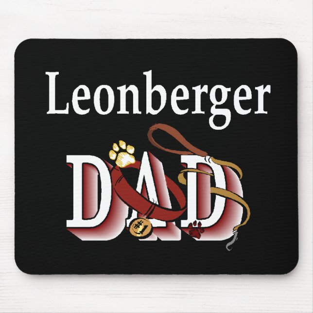 Leonberger VATER Geschenke Mousepad (Vorne)