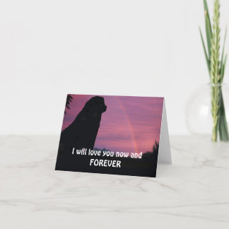 Leonberger wartete an der Regenbogen-Brücke Karte