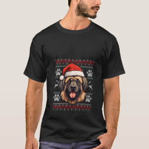 Leonberger Weihnachtsmannmütze Weihnachten Funny D T-Shirt