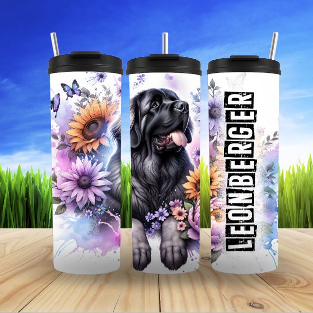 Leonberger's BlumenMajestät Thermosbecher (Von Creator hochgeladen)