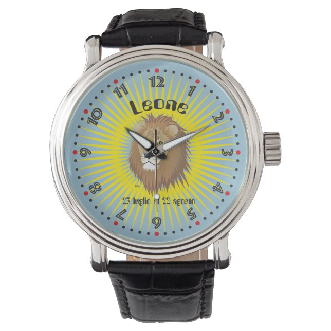 Leone 23 luglio al 22 agosto Orologio Armbanduhr (Vorderseite)