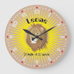 Leone 23 luglio al 22 agosto Orologio Große Wanduhr
