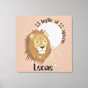 Leone 23 luglio al 22 agosto Stampa su tela Leinwanddruck