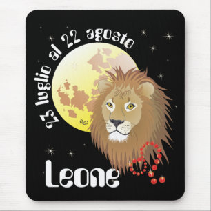Leone 23 luglio al 22 agosto Tappetini per mouse Mousepad