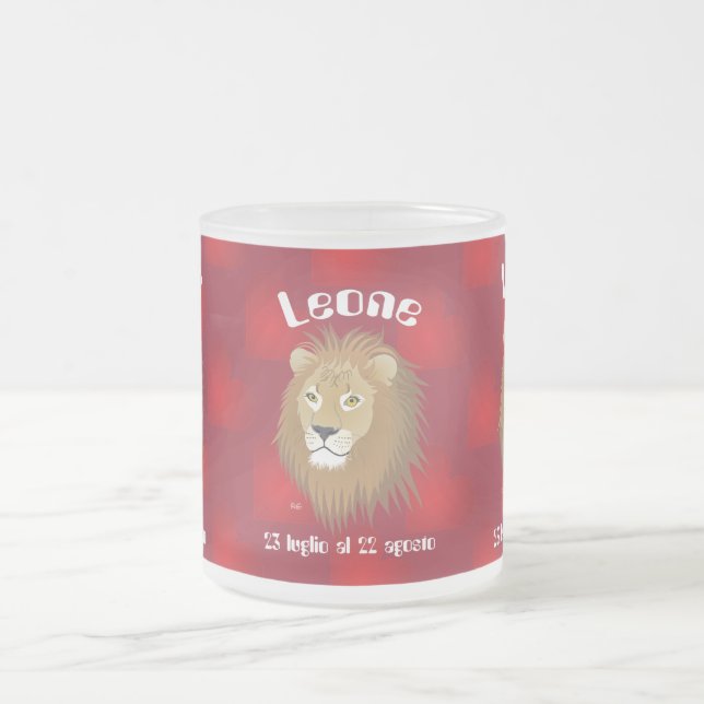 Leone 23 luglio al 22 agosto Tazze Mattglastasse (Mittel)
