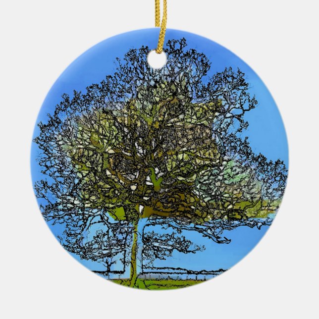 LEONENBAUM KERAMIKORNAMENT (Vorne)