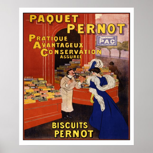 Leonetto Cappiello 1905 Biscuits Pernot Poster (Vorne)