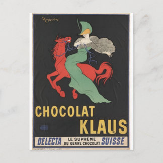 Leonetto Cappiello : Chocolat Klaus 1903 Postkarte