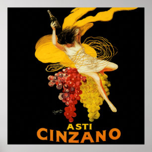 Leonetto Cappiello Cinzano Cocktail Werbung Poster