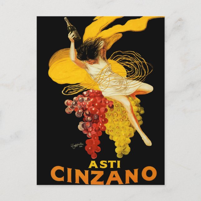 Leonetto Cappiello Cinzano Cocktail Werbung Postkarte (Vorderseite)