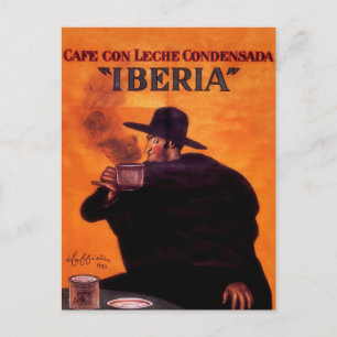 Leonetto Cappiello Iberia Kaffee Werbung Postkarte
