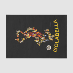 Leonetto Cappiello Isolabella Likör Werbung Seidenpapier