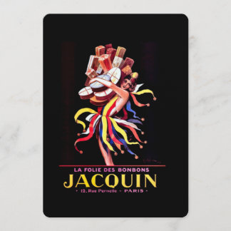 Leonetto Cappiello Jacquin Bonbon Werbung Einladung