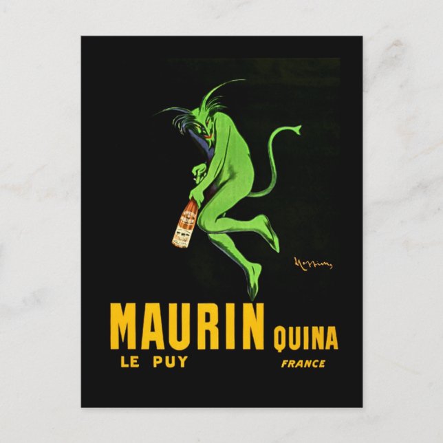 Leonetto Cappiello Maurin Apertif Werbung Postkarte (Vorderseite)
