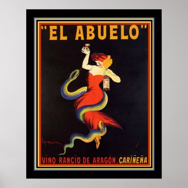 Leonetto Cappiello Poster "El Abuelo" 16x20 (Vorne)