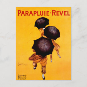 Leonetto Cappiello Revel Regenschirmwerbung Postkarte