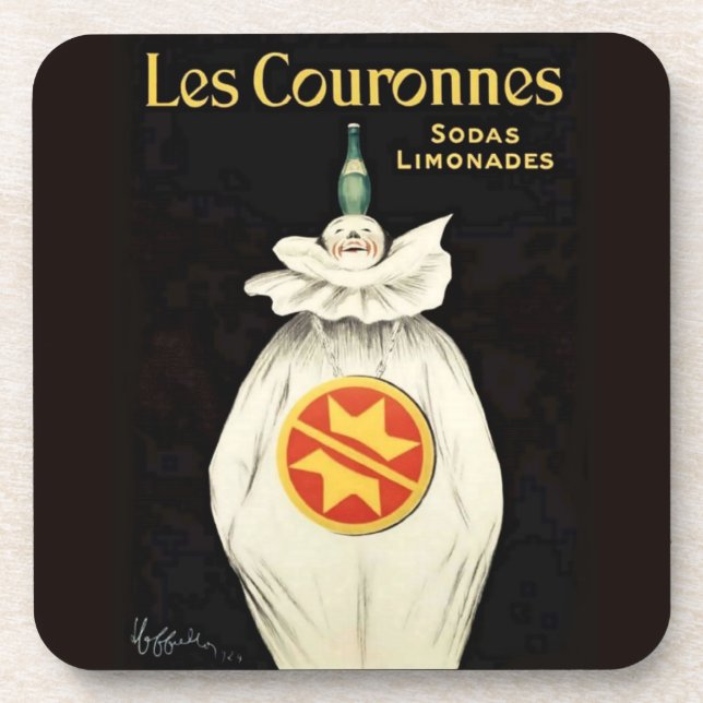 Leonetto Cappiello's Crowns Soda Poster Getränkeuntersetzer (Vorderseite)