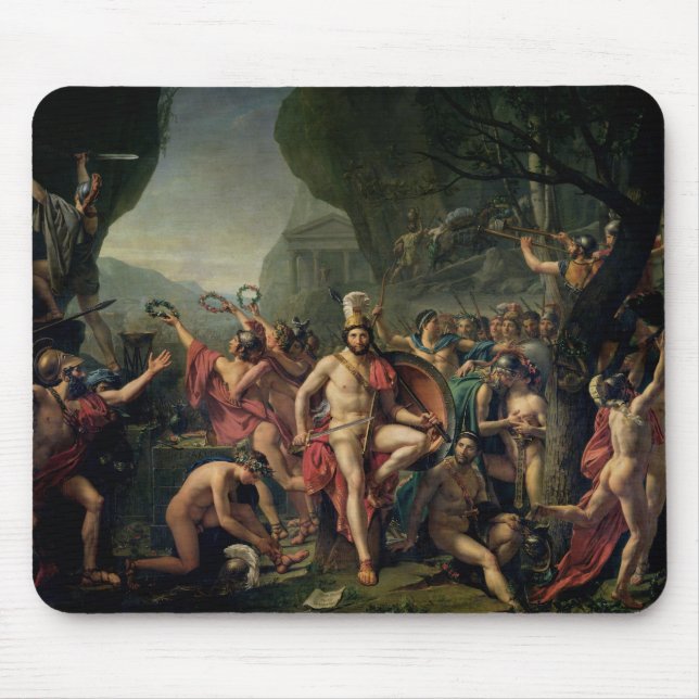 Leonidas bei Thermopylae, 480 BC, 1814 Mousepad (Vorne)