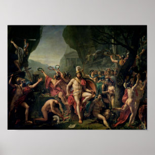 Leonidas bei Thermopylae, 480 v. Chr., 1814 Poster