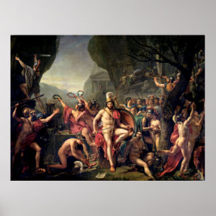 Leonidas bei Thermopylaxe Poster