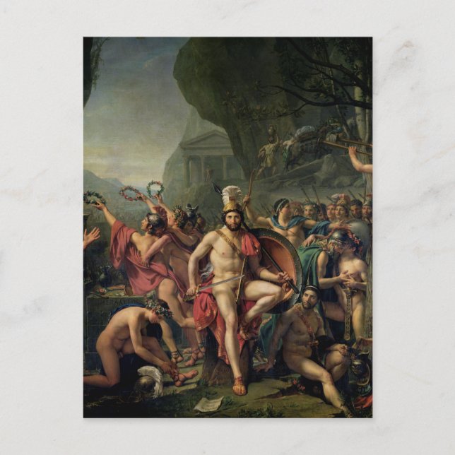 Leonidas bei Thermopylaxe Postkarte (Vorderseite)