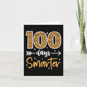 Leopard 100. Schullehrer Kinder 100 Tage Karte