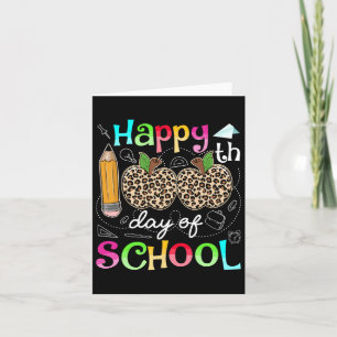 Leopard 100 Tage Schullehrer Student 100 Tag Karte