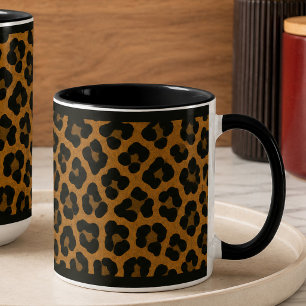 "LEOPARD" 11 OZ. KAFFEE TASSE