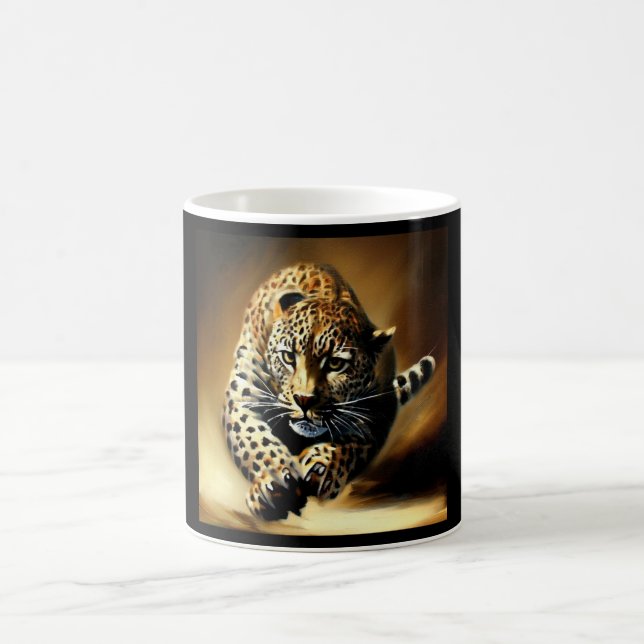 Leopard (13) Wildkatze Kaffeetasse (Mittel)