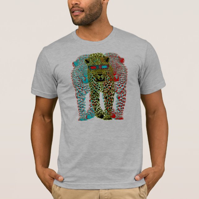 Leopard 3D T-Shirt (Vorderseite)