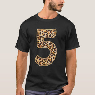 Leopard 5. Geburtstagsparty 5 Jahre alt T-Shirt