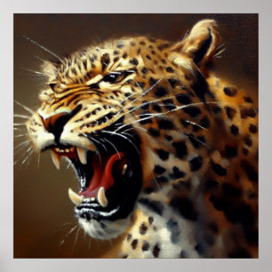 Leopard (5) Wildkatze Poster
