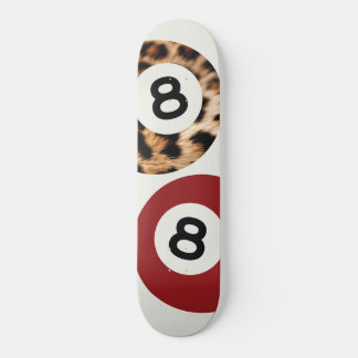 Leopard 8 Ball Chic Skateboard Wall Art
