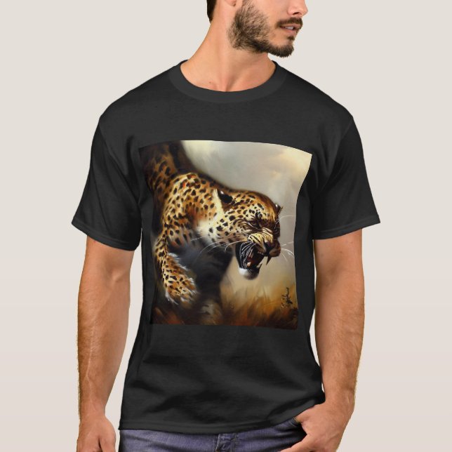 Leopard (8) Wildkatze T-Shirt (Vorderseite)