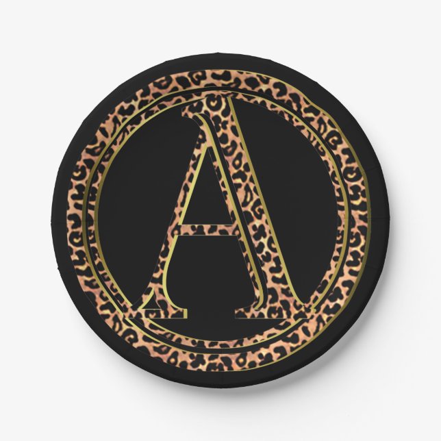 Leopard A Pappteller (Vorderseite)