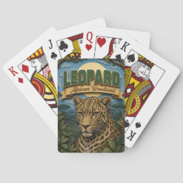 Leopard African Woodland POPCUT Spielkarten
