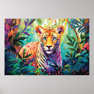 Leopard Animal Jungle Nature Wilderness Poster