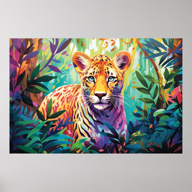 Leopard Animal Jungle Nature Wilderness Poster (Vorne)