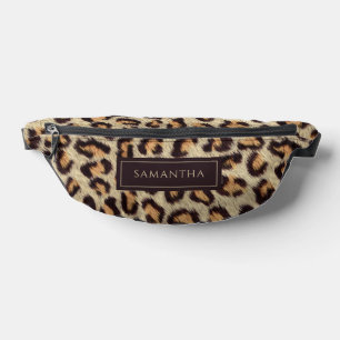 Leopard Animal Pattern Individuelle Name Bauchtasche