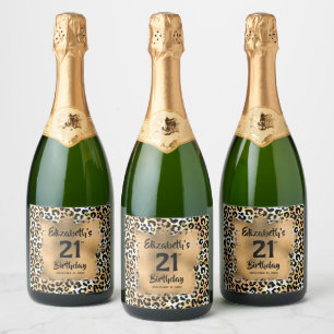Leopard Animal Print 21. Geburtstag Personalisiert