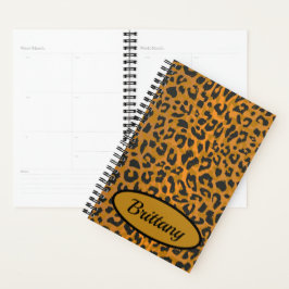 Leopard Animal Print Art Personalisiert Planer