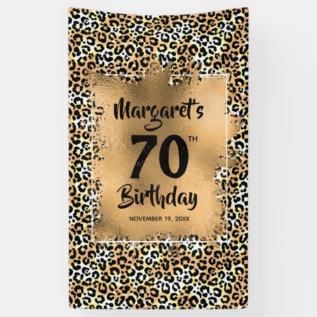 Leopard Animal Print Banner (Vertikal)