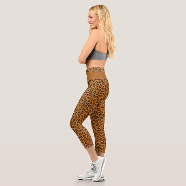 Leopard Animal Print Capri Leggings (Links)